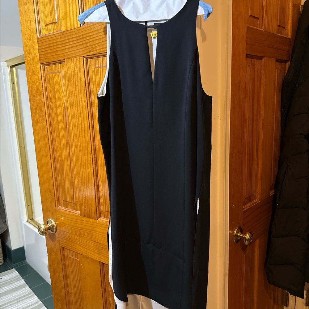 Rag & Bone Elegant Black and White Backless Dress